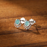 Boucles d'Oreilles Amazonite S925 – Pierres Apaisantes Protection - Biloria