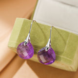 Boucles d'oreilles Améthyste naturelle forme goutte - Biloria