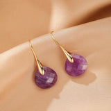 Boucles d'oreilles Améthyste naturelle forme goutte - Biloria