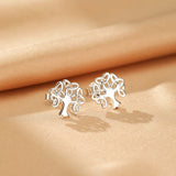 Boucles d'oreilles Arbre de Vie Argent 925 - Bijou symbolique - Biloria