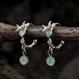 Boucles d'oreilles Aventurine argent 925 chance et harmonie - Biloria