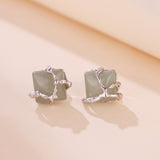 Boucles d'Oreilles Aventurine Argent 925 – Sérénité et Équilibre - Biloria