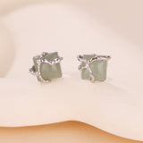 Boucles d'Oreilles Aventurine Argent 925 – Sérénité et Équilibre - Biloria