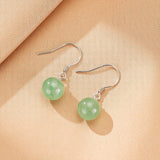 Boucles d'oreilles Aventurine Argent Plaqué Or - Biloria