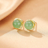 Boucles d'oreilles Aventurine verte et Argent 925 - Biloria
