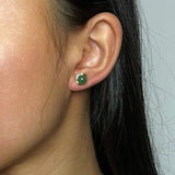 Boucles d'oreilles Aventurine verte et Argent 925 - Biloria