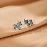 Boucles d'Oreilles Cheval Malachite Argent – Liberté et Transformation - Biloria