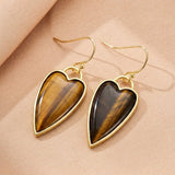 Boucles d'Oreilles Cœur en Pierres Naturelles – Pour un Nouveau Départ - Biloria