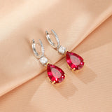 Boucles d'Oreilles Cornaline Rouge - Élégance et Vitalité - Biloria