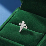 Boucles d'Oreilles Croix Gothique Homme Strass Acier 316L - Biloria