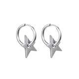 Boucles d'Oreilles Étoile pour Homme – Bijou Acier Céleste - Biloria