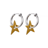 Boucles d'Oreilles Étoile pour Homme – Bijou Acier Céleste - Biloria