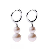 Boucles d'Oreilles Homme Perle Argent 925 – Pureté et Sérénité - Biloria