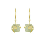 Boucles d'Oreilles Jade Néphrite et Ginkgo – Feng Shui - Biloria