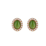 Boucles d'oreilles jade perle argent plaqué or élégance naturelle - Biloria