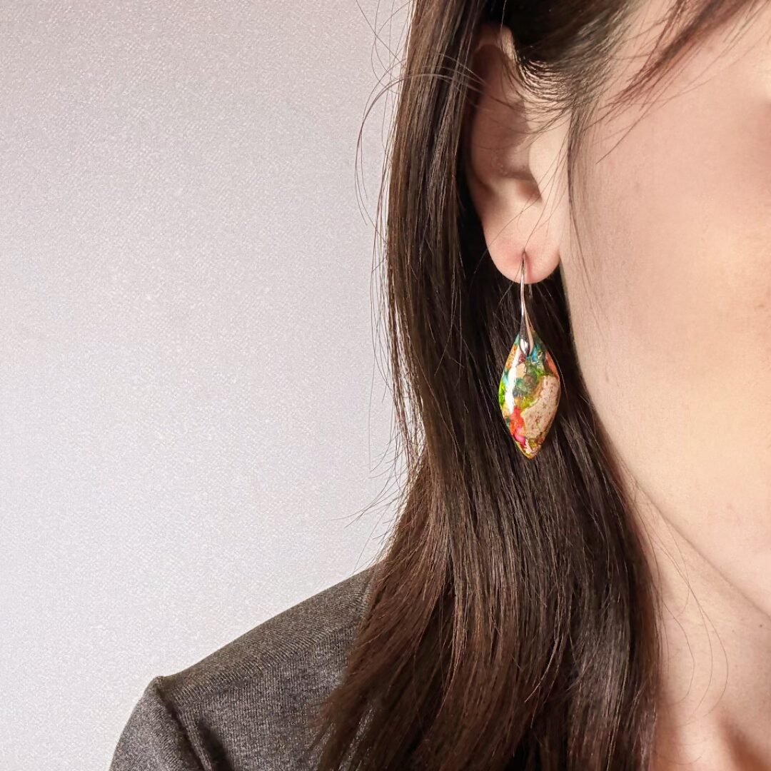 Boucles d'Oreilles Jaspe Énergie Protectrice - Biloria