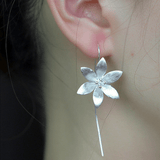 Boucles d'Oreilles Lotus Éclos Argent 925 Fait Main - Biloria
