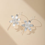 Boucles d'Oreilles Lotus Éclos Argent 925 Fait Main - Biloria