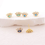 Boucles d'oreilles Mauvais Œil Cristal Protection - Biloria