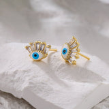 Boucles d'oreilles Mauvais Œil Cristal Protection - Biloria