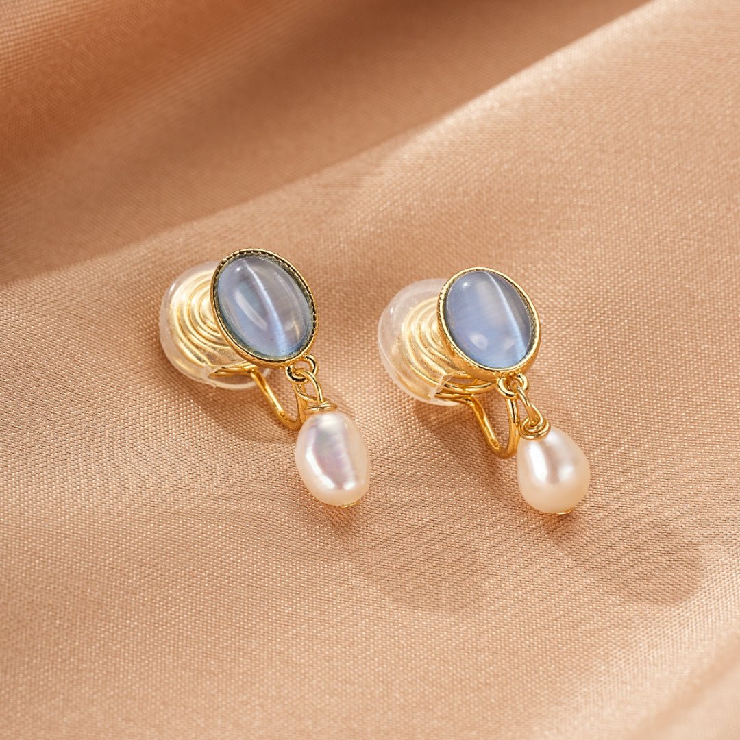 Boucles d'Oreilles Perle Lueur d'Aurore - Biloria