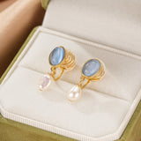 Boucles d'Oreilles Perle Lueur d'Aurore - Biloria