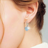 Boucles d'Oreilles Pierre de Lune Arbre de Vie Argent 925 - Biloria