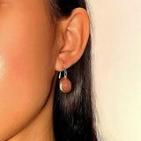 Boucles d'Oreilles Pierre de Soleil – Nid Protecteur - Biloria