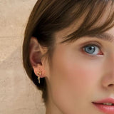 Boucles d'Oreilles Serpent Argent 925 - Danse Abyssale - Biloria