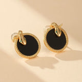 Boucles d'Oreilles Serpent Onyx Argent Plaqué Or – Bijou Méditatif - Biloria