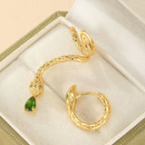 Boucles d'Oreilles Serpent Spirale de Sagesse Dorées - Biloria