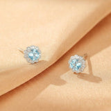 Boucles d'Oreilles Topaze Fleur d'Eden Argent S925 - Biloria
