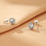 Boucles d'oreilles Topaze naturelle argent 925 – Clarté et joie - Biloria