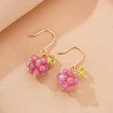 Boucles d'Oreilles Tourmaline et Péridot Grappe de Raisin - Biloria