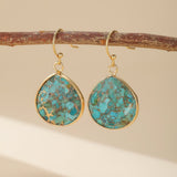 Boucles d'Oreilles Turquoise Célestes – Bijou Nature - Biloria