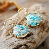 Boucles d'Oreilles Turquoise Célestes – Bijou Nature - Biloria