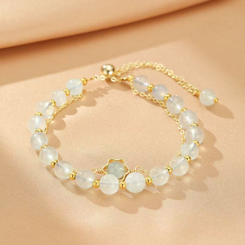 Bracelet Aigue-Marine Ajustable – Éclat Océanique - Biloria