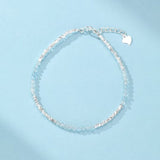 Bracelet Aigue-marine Argent 925 - Bijou Sérénité Brume Matinale - Biloria