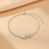 Bracelet Aigue-Marine Argent S925 – Sérénité Océanique - Biloria