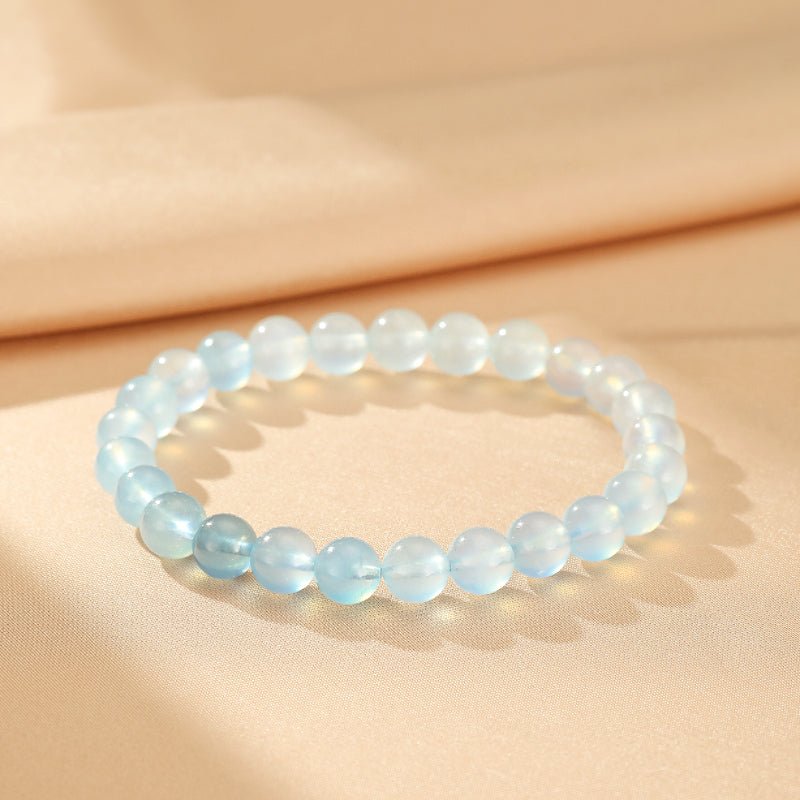 Bracelet Aigue-Marine Papillon d'Océan en Argent 925 - Biloria