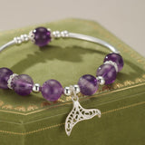 Bracelet Améthyste Queue de Sirène pour Enfant - Argent 925 - Biloria