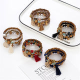 Bracelet Arbre de Vie en Bois et Métal - Cadeau Abondance - Biloria