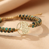 Bracelet Arbre de Vie Jaspe Africain - Stabilité et Bonheur - Biloria