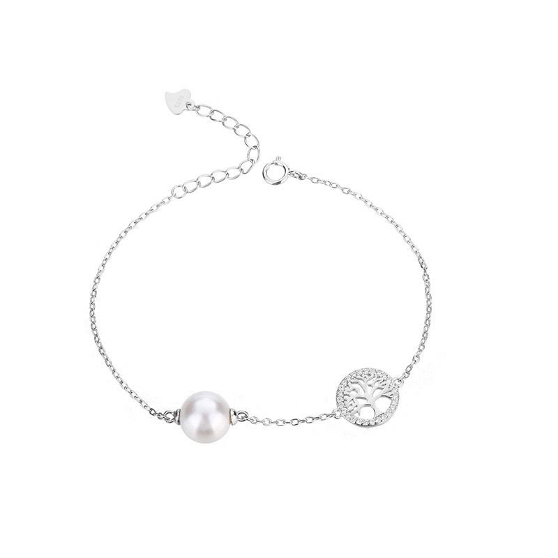 Bracelet Arbre de Vie Perle Argent 925 Vitalité - Biloria