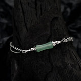 Bracelet Argent Aventurine Bambou – Sérénité et Croissance - Biloria