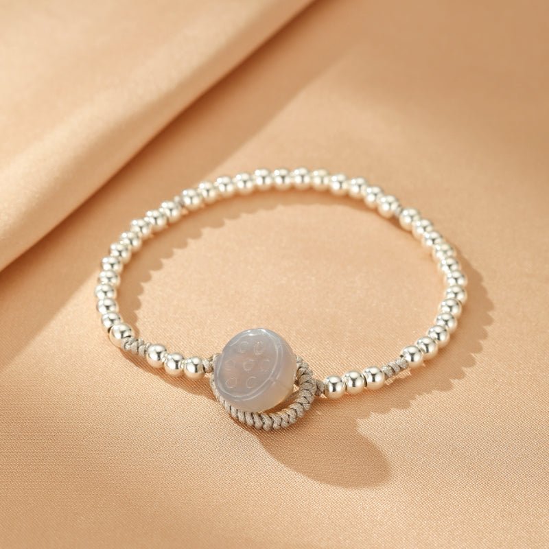 Bracelet Argent Graine de Lotus pour Maman et Enfant - Biloria
