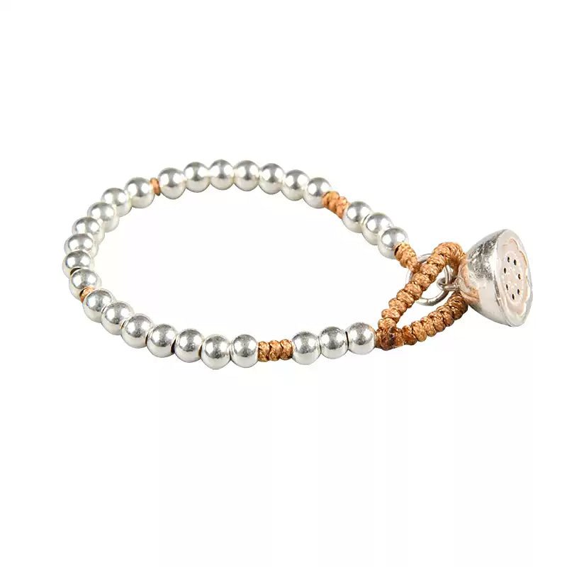 Bracelet Argent Graine de Lotus pour Maman et Enfant - Biloria