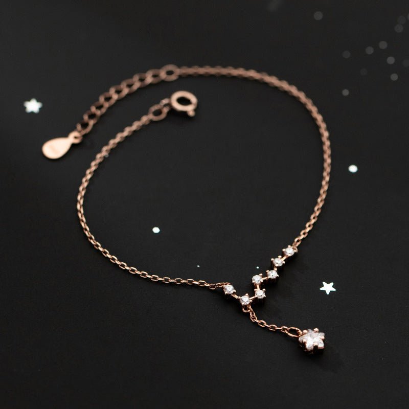 Bracelet Argent Lune et Étoile Septentrion 925 - Biloria