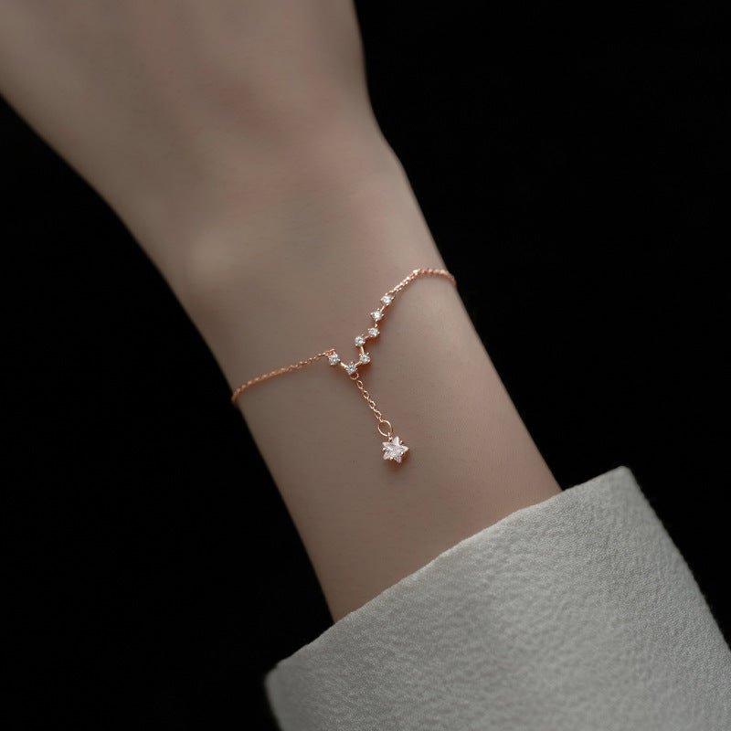 Bracelet Argent Lune et Étoile Septentrion 925 - Biloria
