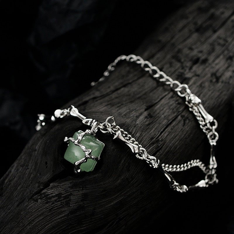 Bracelet Aventurine Fleur de Sérénité Argent 925 | Bijou Féminin - Biloria